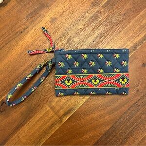VINTAGE Vera Bradley - Emily - Red and Yellow Card/Coin Wristlet